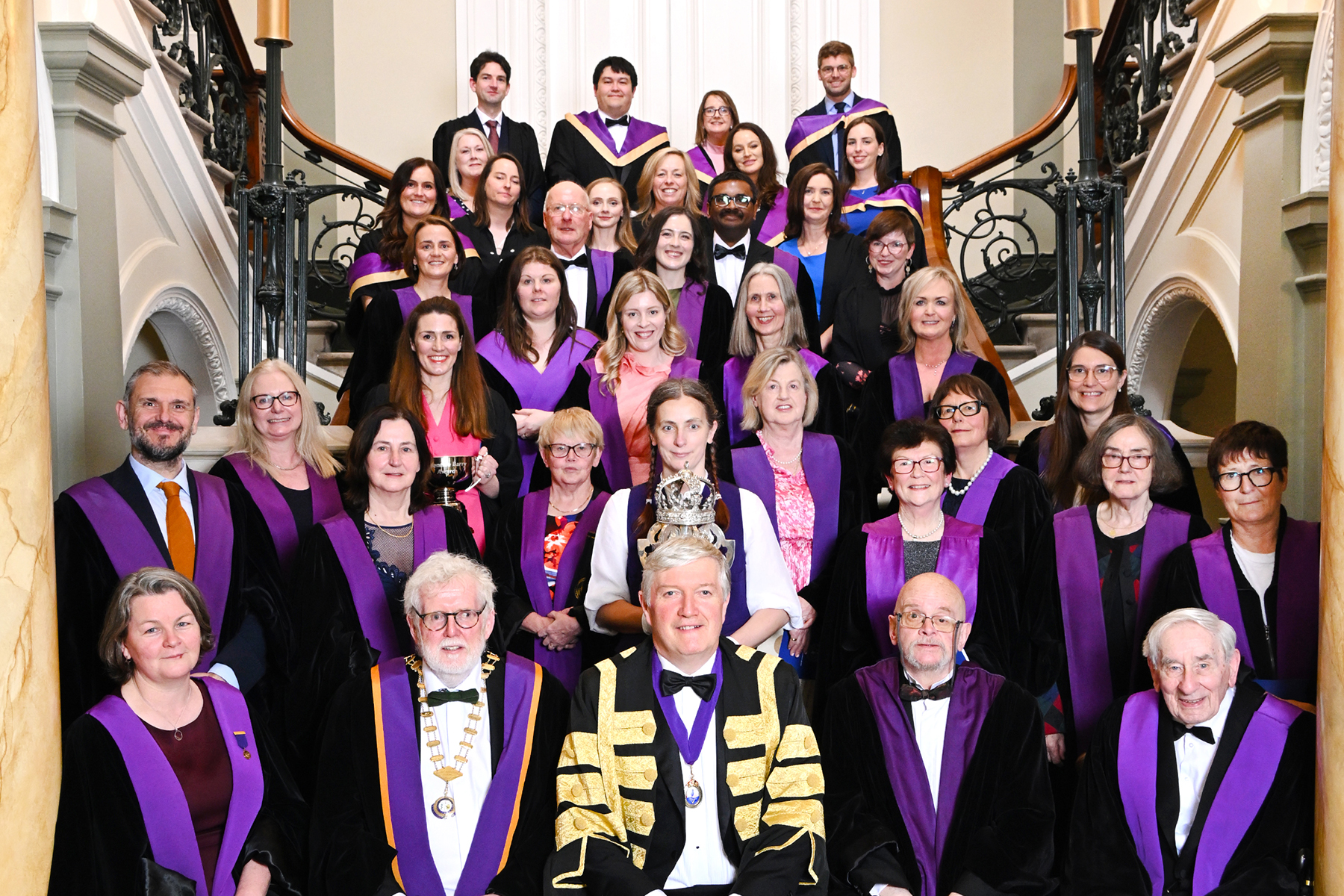 Attendees at a Faculty of Public Health Medicine admission ceremony in No. 6 Kildare Street